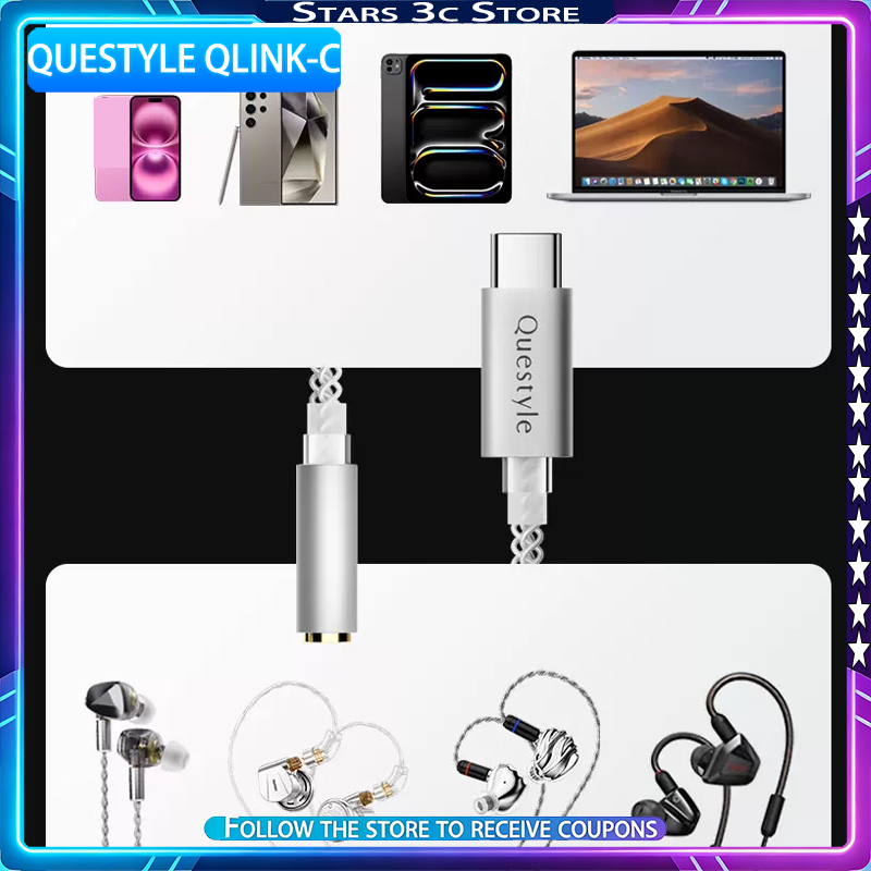 Portable Dac Dongle Usb C - Dongle DAC Hi-Fi portable Questyle Qlink-C,