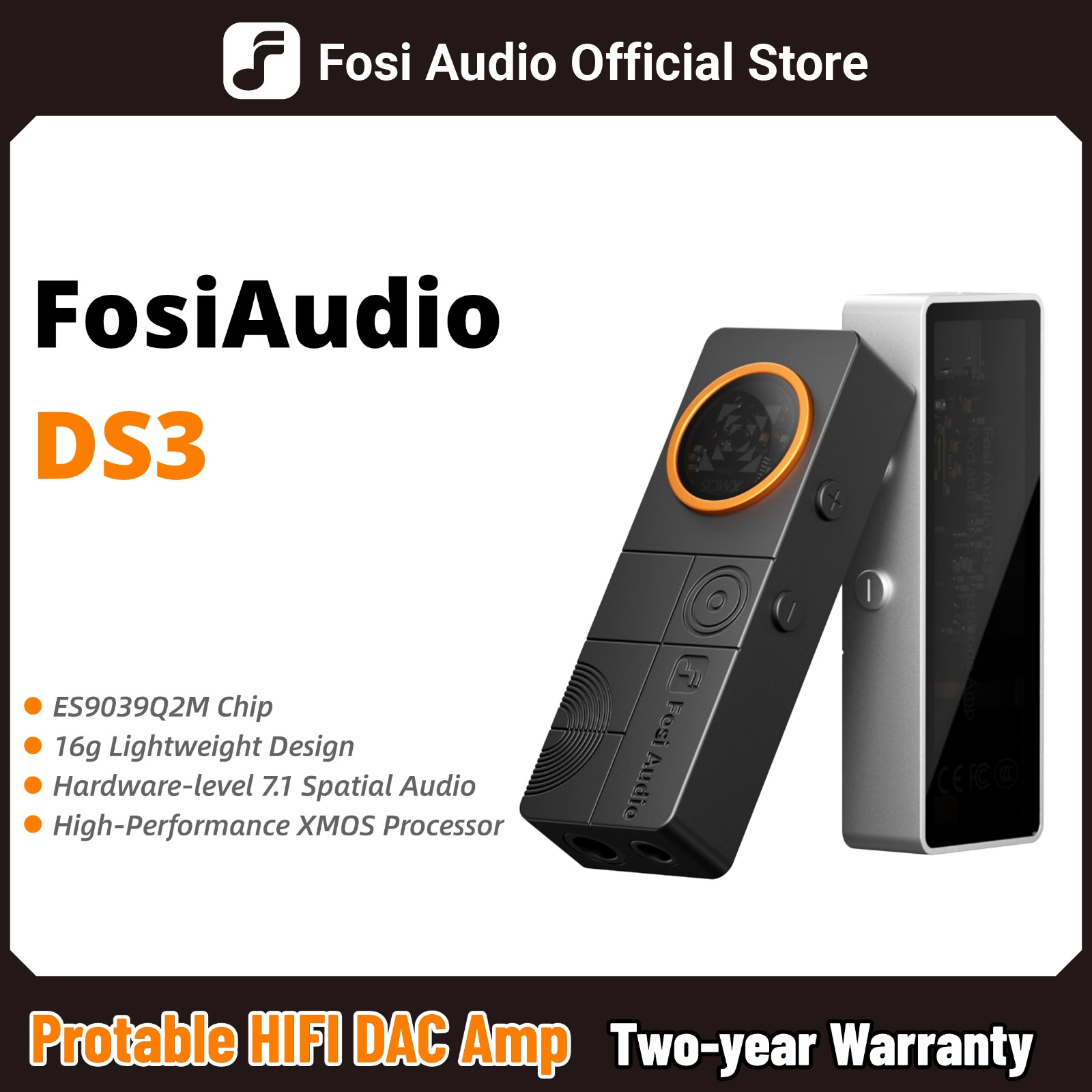 Dual Ess9038 Dac - Amplificateur DAC portable Fosi Audio DS3,