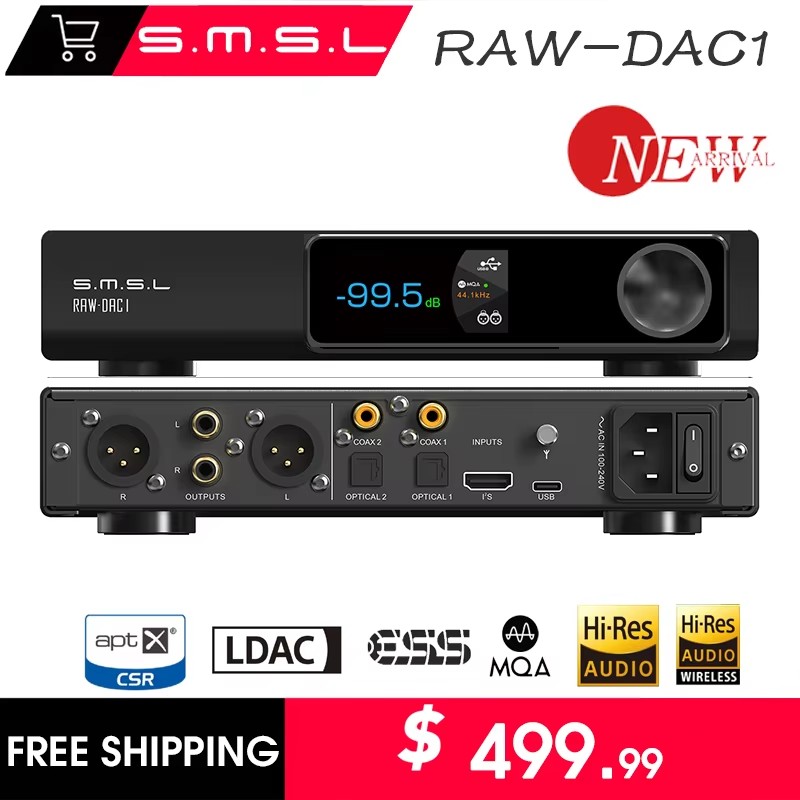 Ak4499 Dac Decoder - SMSL RAW-DAC1 décodeur Audio numérique USB