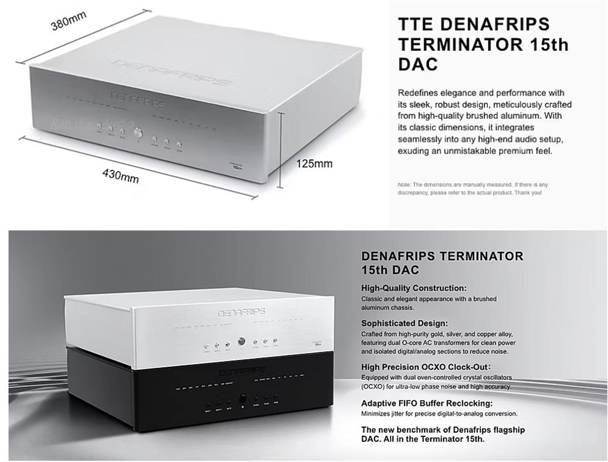 R2R Dac Balanced Xlr - DENAFRIPS haut de gamme TERMINATEUR 15TH