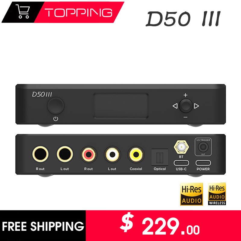Dac Usb Coaxial Optical Bluetooth - TOPPING D50III décodeur Audio numérique HIFI