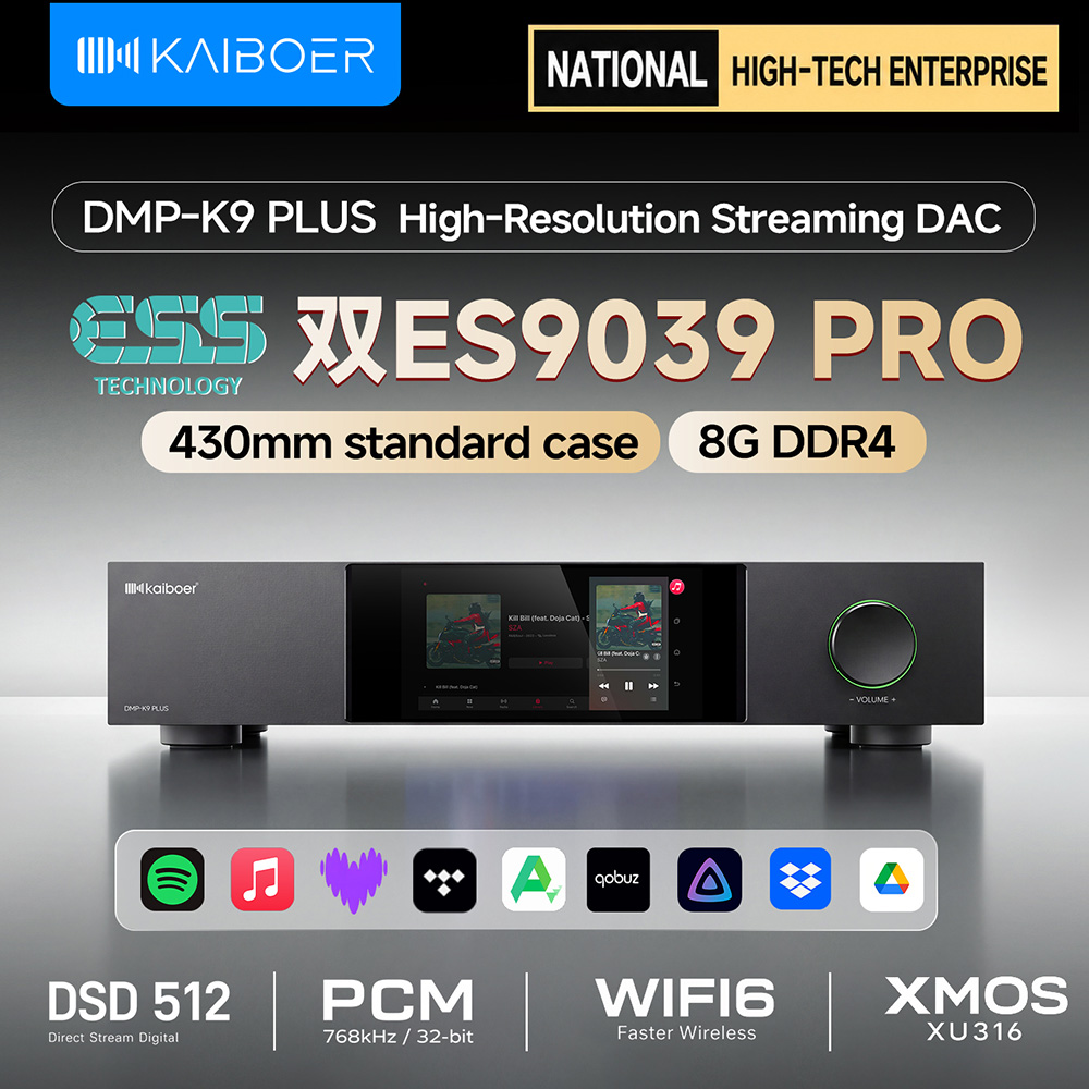 Dac Streamer Network Player - Kaiboe DMP-K9PLUS Lecteur de musique Hi-Fi