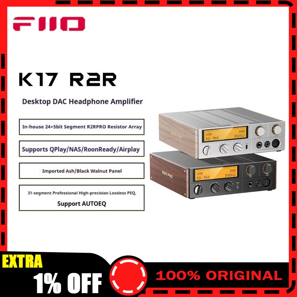Dac With Headphone Amp Balanced - Amplificateur DAC de bureau FiiO K17