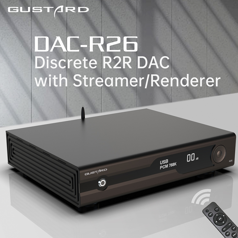 R2R Dac Balanced Xlr - Gustard DAC-R26 DAC R2R Discret avec
