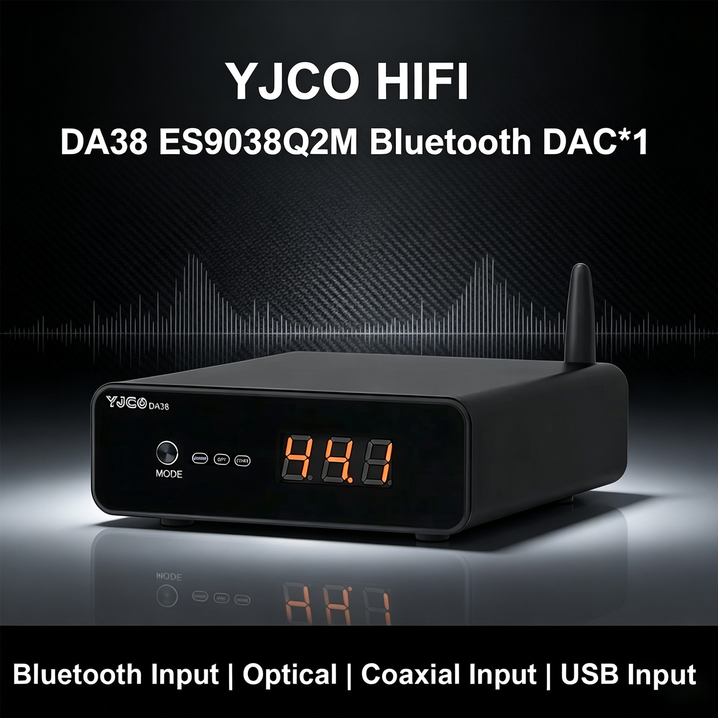 Dac Usb Coaxial Optical Bluetooth - YJCO DAC HiFi ES9038Q2M, récepteur Bluetooth