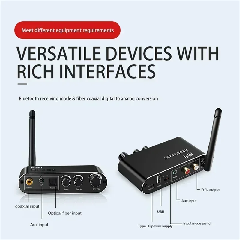 Récepteur Audio Bluetooth 5.1  - Dac Usb Coaxial Optical Bluetooth avis et prix
