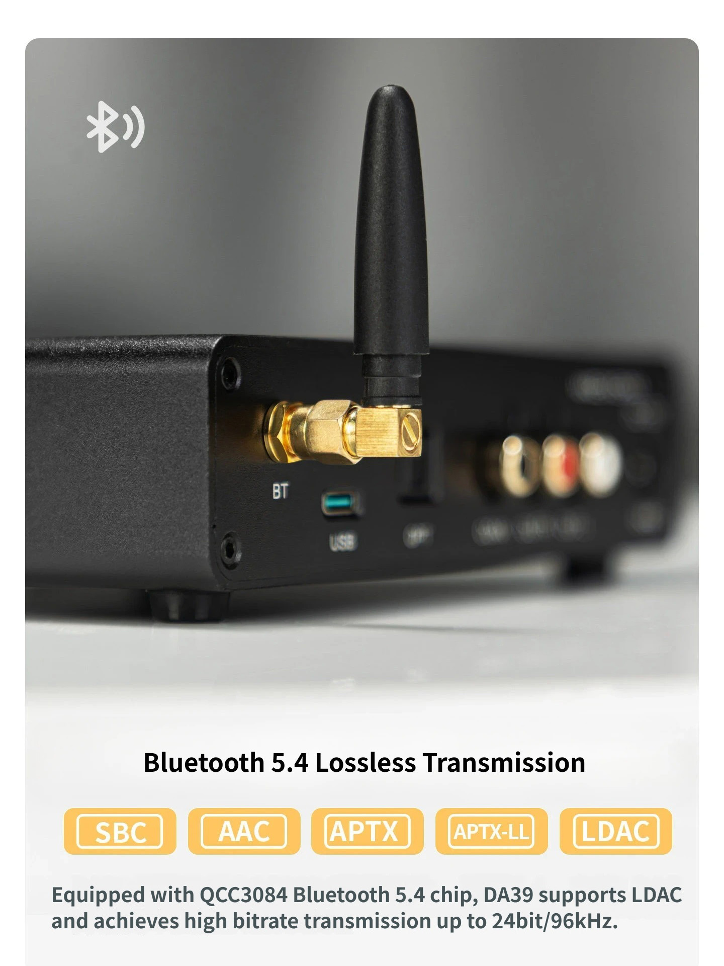 YJCO DAC de bureau, décodeur a - Dac Usb Coaxial Optical Bluetooth avis et prix