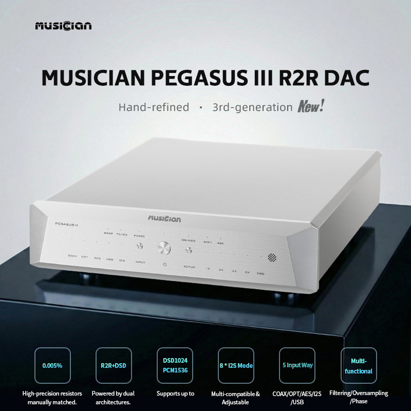 MUSICIAN PEGASUS III R2R DAC 2 - R2R Dac Balanced Xlr avis et prix