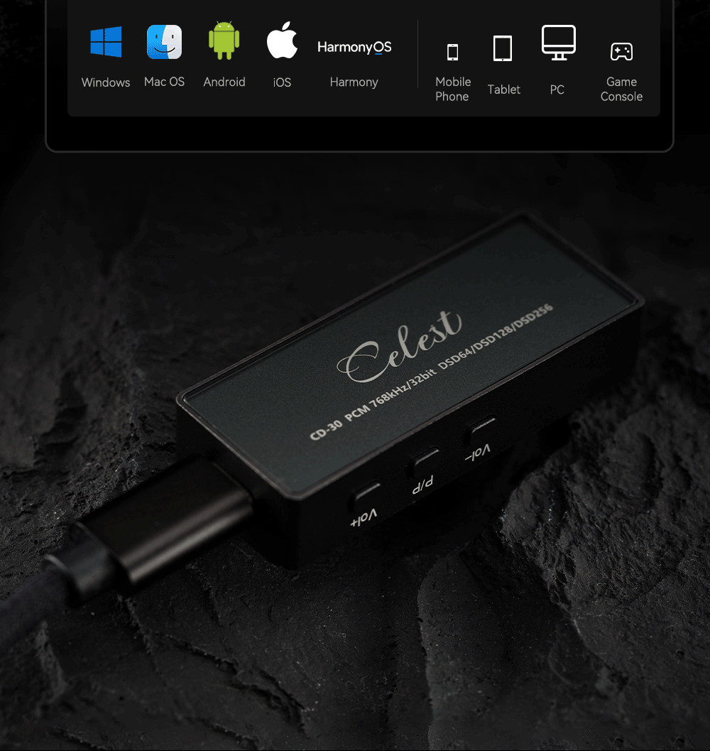 Kinera Celest CD-30 DAC portab - Dac With Headphone Amp Balanced avis et prix