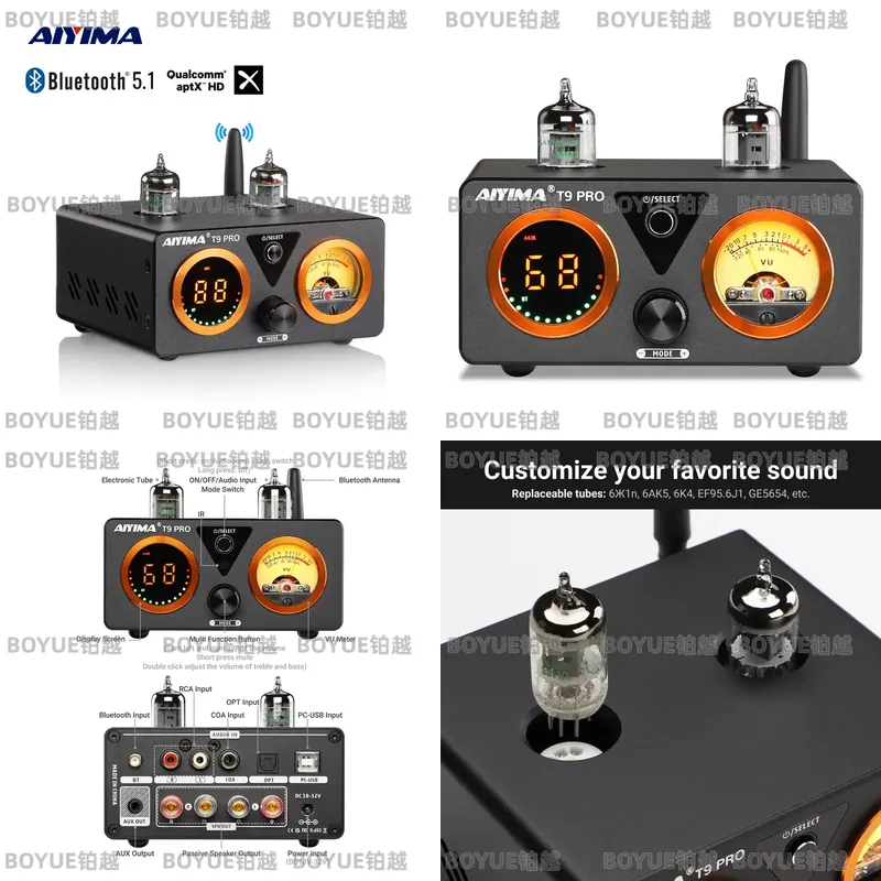 Amplificateur à tubes AIYIMA T - Dac Usb Coaxial Optical Bluetooth avis et prix