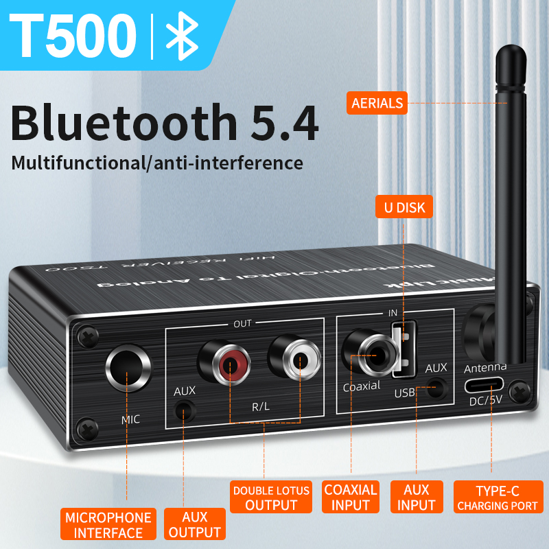 Récepteur Audio Bluetooth 5.4  - Dac Usb Coaxial Optical Bluetooth avis et prix