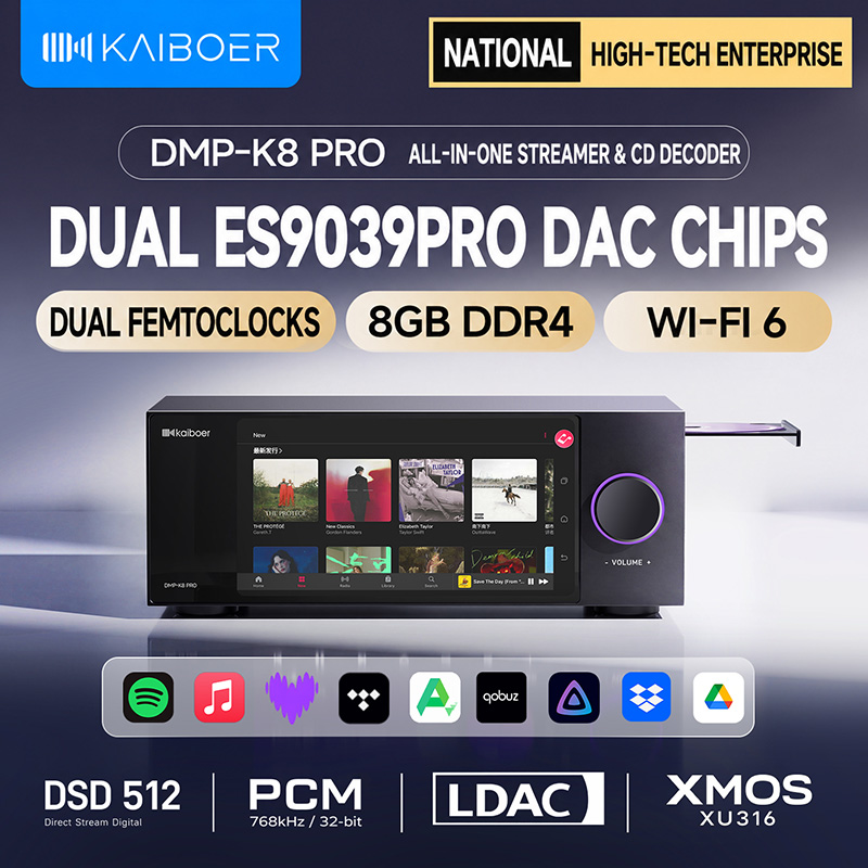 Kaiboer DMP-K8PRO, lecteur CD  - Dac Streamer Network Player avis et prix