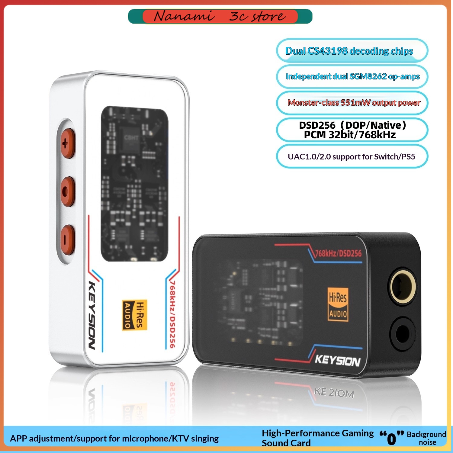 KEYSION Dongle Type C USB DAC  - Portable Dac Dongle Usb C avis et prix