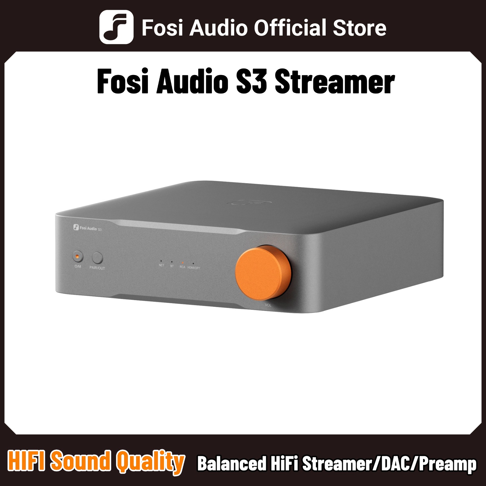 Fosi Audio S3 HiFi Music Strea - Dac Streamer Network Player avis et prix
